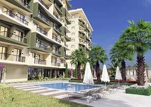 Ein-Zimmer-Wohnung in einem Premium-Komplex im Stadtteil Demirtas 