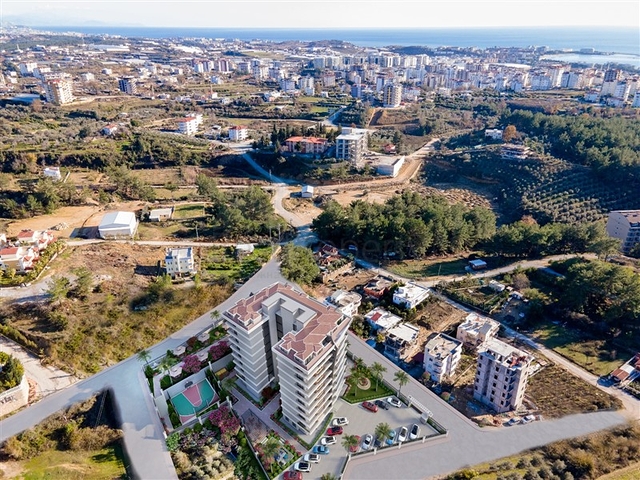 1+1 Wohnung in einem im Bau befindlichen Komplex in Avsallar
