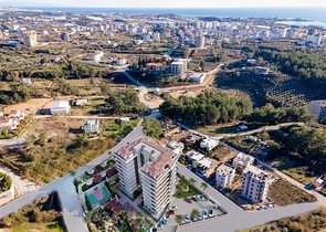 1+1 Wohnung in einem im Bau befindlichen Komplex in Avsallar