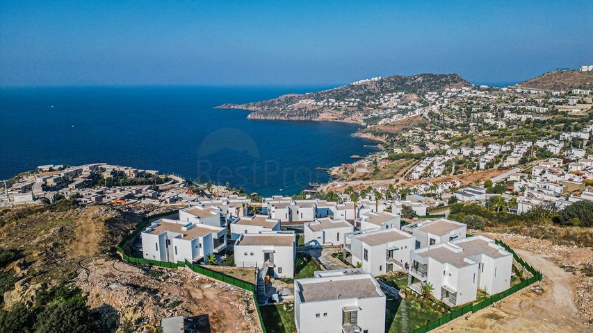 Neuer Komplex mit Panoramablick auf das Meer in einer gemütlichen Lage im Stadtteil Yalıkavak.