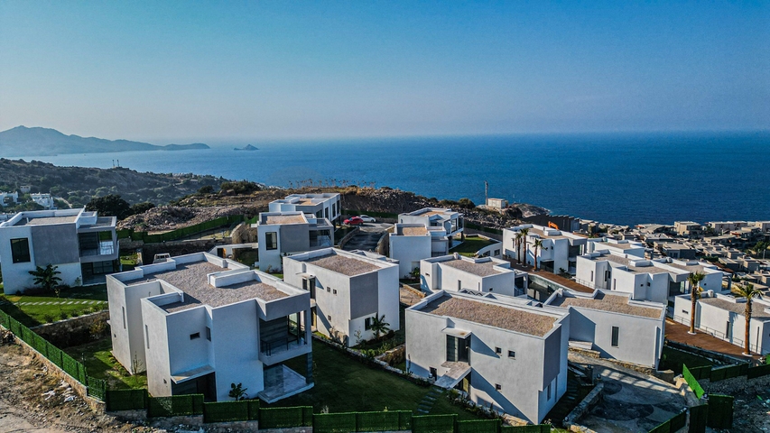 Neuer Komplex mit Panoramablick auf das Meer in einer gemütlichen Lage im Stadtteil Yalıkavak.