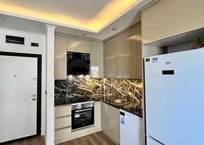 Möblierte Zweizimmerwohnung 700 m vom Meer entfernt in Gazipasa