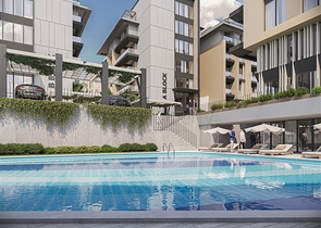 Projekt mit Hotelinfrastruktur in Gehweite zum Kleopatra-Strand