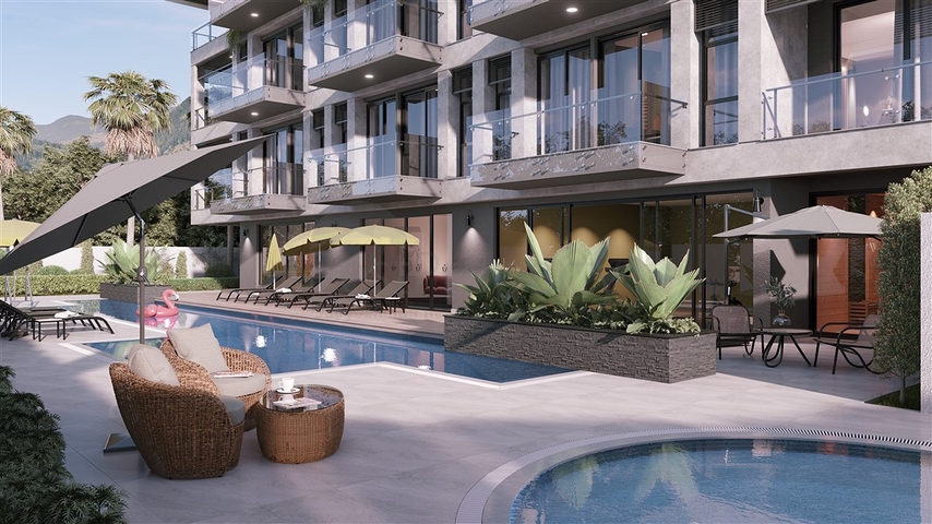 Neues Projekt in der Gegend von Cleopatra, 500 m vom Meer entfernt 