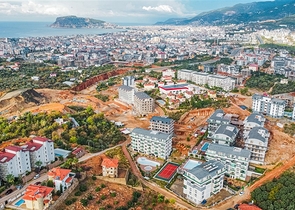 1+1 Wohnung in einem Wohnkomplexprojekt in beiden