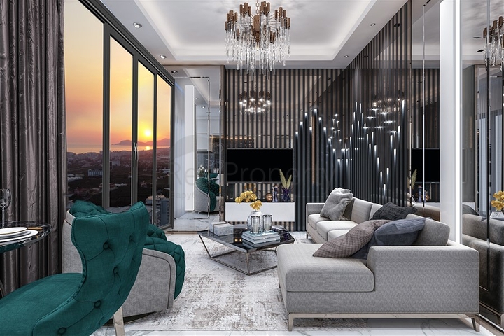 Apartment in einem neuen Komplex im Stadtteil Mahmutlar