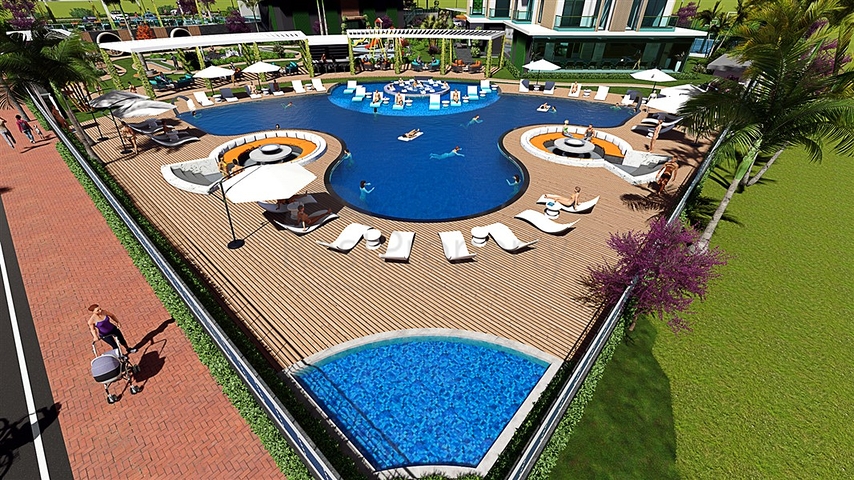 Apartment in einem neuen Komplex im Stadtteil Mahmutlar