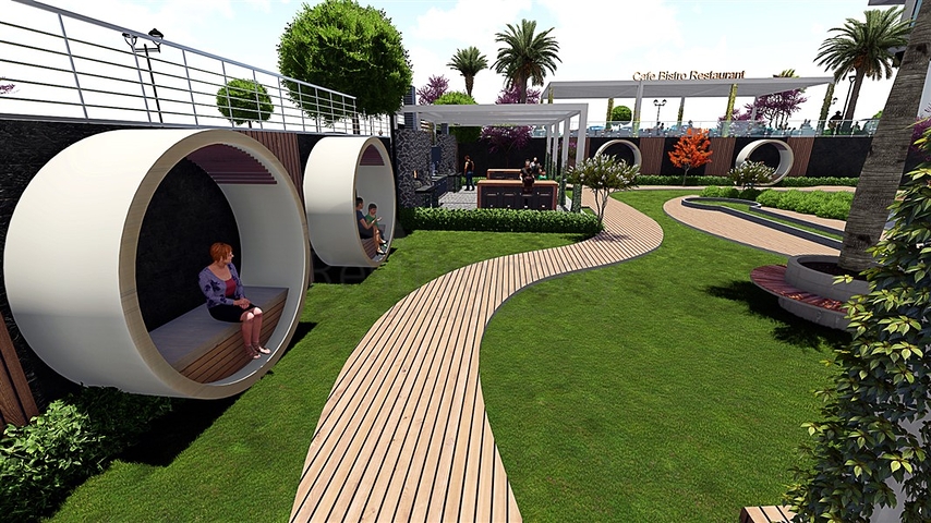 Apartment in einem neuen Komplex im Stadtteil Mahmutlar