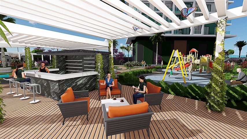 Apartment in einem neuen Komplex im Stadtteil Mahmutlar