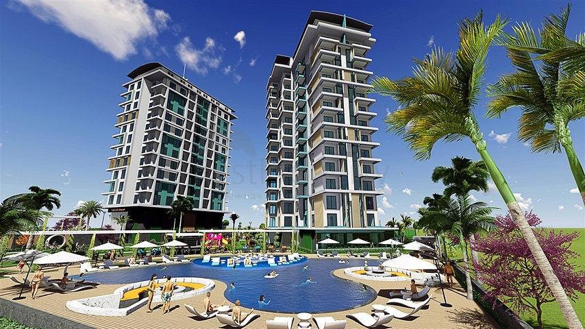 Apartment in einem neuen Komplex im Stadtteil Mahmutlar