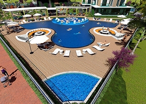 Apartment in einem neuen Komplex im Stadtteil Mahmutlar