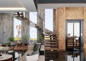 Zwei private schlüsselfertige Villen im zentralen Viertel von Alanya