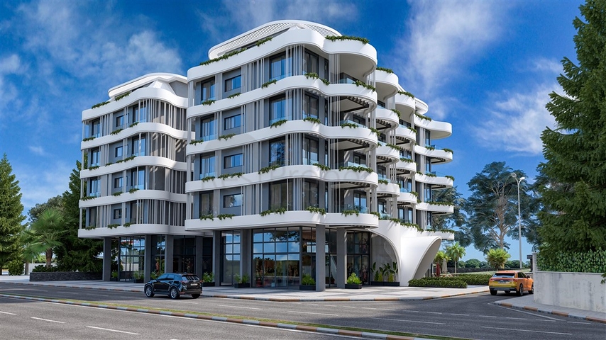 Dreizimmerwohnung in einer im Bau befindlichen Wohnanlage in der exklusiven Gegend von Kargicak