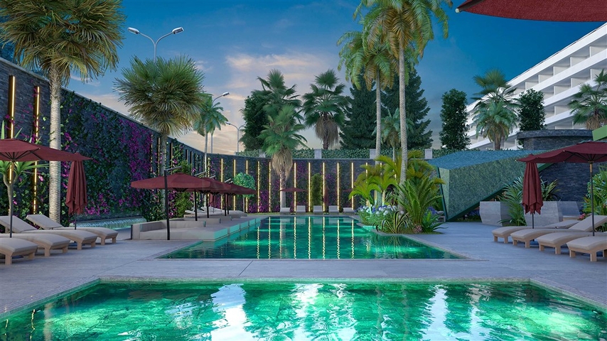 Dreizimmerwohnung in einer im Bau befindlichen Wohnanlage in der exklusiven Gegend von Kargicak