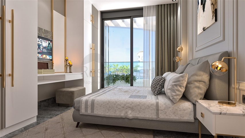 Dreizimmerwohnung in einer im Bau befindlichen Wohnanlage in der exklusiven Gegend von Kargicak