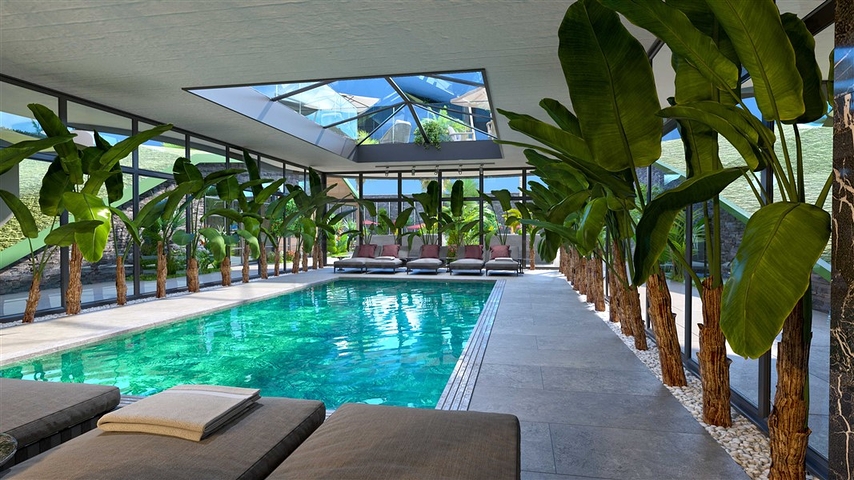 Dreizimmerwohnung in einer im Bau befindlichen Wohnanlage in der exklusiven Gegend von Kargicak