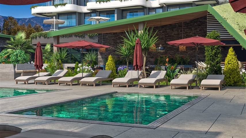 Dreizimmerwohnung in einer im Bau befindlichen Wohnanlage in der exklusiven Gegend von Kargicak