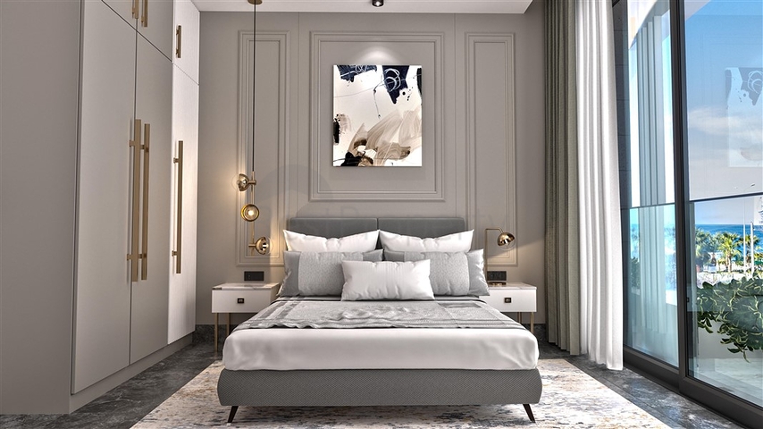 Dreizimmerwohnung in einer im Bau befindlichen Wohnanlage in der exklusiven Gegend von Kargicak