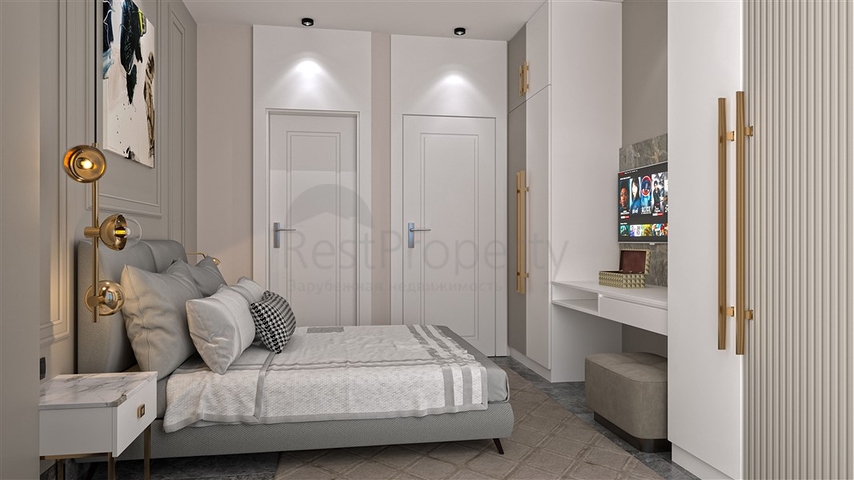 Dreizimmerwohnung in einer im Bau befindlichen Wohnanlage in der exklusiven Gegend von Kargicak