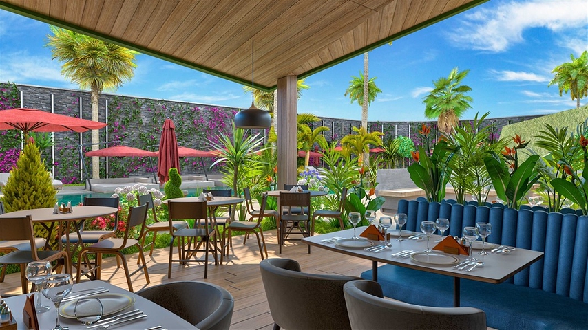 Dreizimmerwohnung in einer im Bau befindlichen Wohnanlage in der exklusiven Gegend von Kargicak