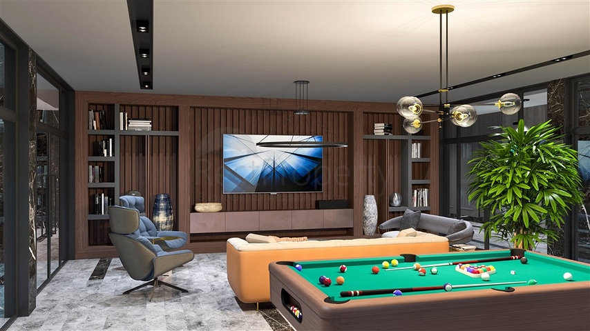 Dreizimmerwohnung in einer im Bau befindlichen Wohnanlage in der exklusiven Gegend von Kargicak