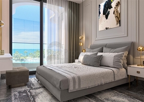 Dreizimmerwohnung in einer im Bau befindlichen Wohnanlage in der exklusiven Gegend von Kargicak