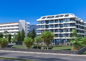 Dreizimmerwohnung in einer im Bau befindlichen Wohnanlage in der exklusiven Gegend von Kargicak