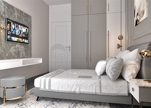 Dreizimmerwohnung in einer im Bau befindlichen Wohnanlage in der exklusiven Gegend von Kargicak