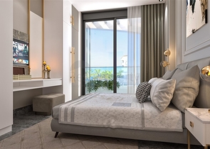 Dreizimmerwohnung in einer im Bau befindlichen Wohnanlage in der exklusiven Gegend von Kargicak