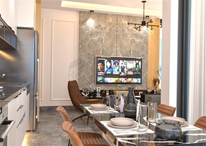 Dreizimmerwohnung in einer im Bau befindlichen Wohnanlage in der exklusiven Gegend von Kargicak