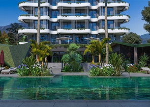 Dreizimmerwohnung in einer im Bau befindlichen Wohnanlage in der exklusiven Gegend von Kargicak