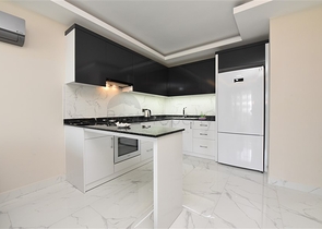 1+1 Wohnung im Stadtteil Mahmutlar 300 m vom Meer entfernt