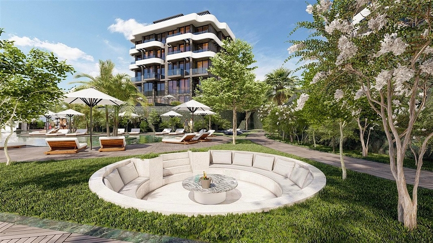 1+1 Wohnung in der malerischen Gegend von Kargicak