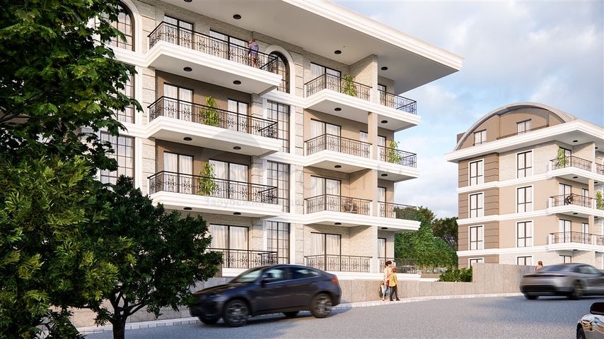 Ein neuer Komplex in einer wohnfreundlichen Gegend von Oba