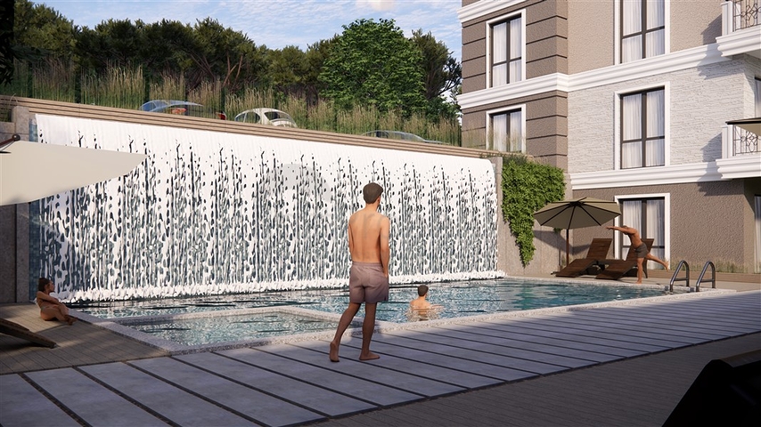 Ein neuer Komplex in einer wohnfreundlichen Gegend von Oba