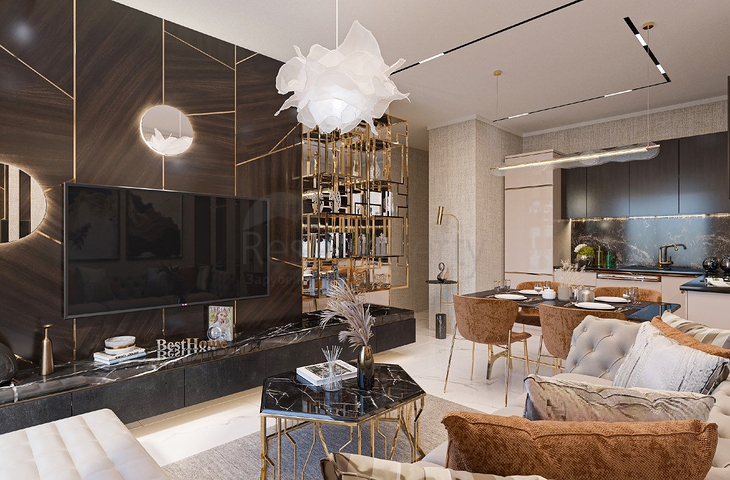 1+1 Apartment im Zentrum von Alanya, nur wenige Gehminuten vom Kleopatra-Strand entfernt