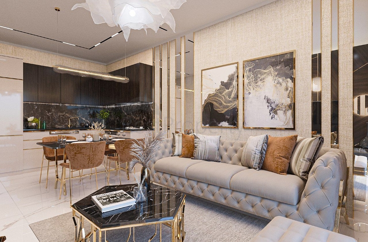 1+1 Apartment im Zentrum von Alanya, nur wenige Gehminuten vom Kleopatra-Strand entfernt