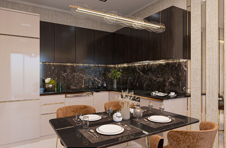 1+1 Apartment im Zentrum von Alanya, nur wenige Gehminuten vom Kleopatra-Strand entfernt