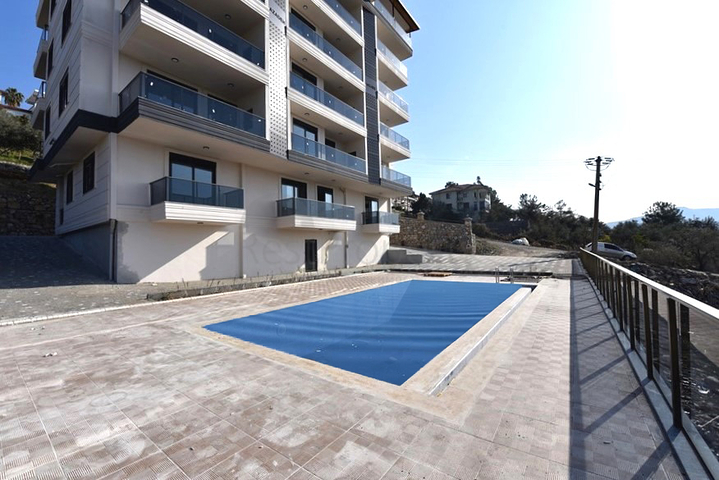 3+1 Penthouse in Gazipaşa mit Meerblick