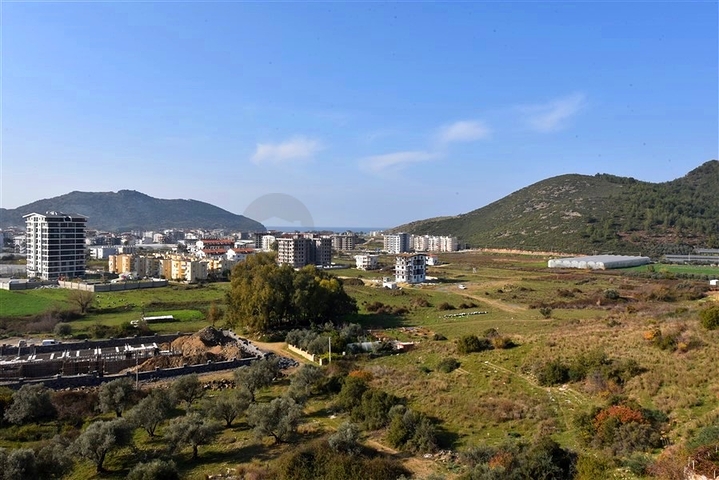 3+1 Penthouse in Gazipaşa mit Meerblick