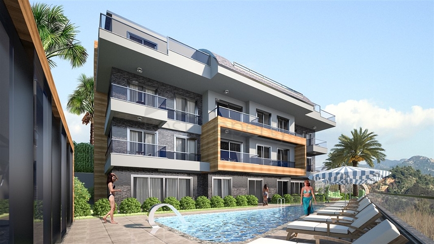 Neue Penthäuser in der Berghängen Alanyas