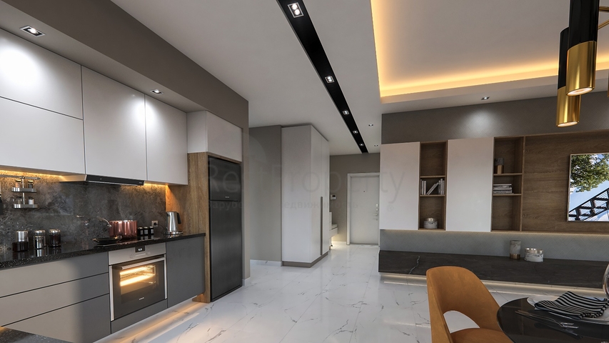 Wohnung in einem neuen Haus, Zentrum von Alanya Kleopatra Beach District