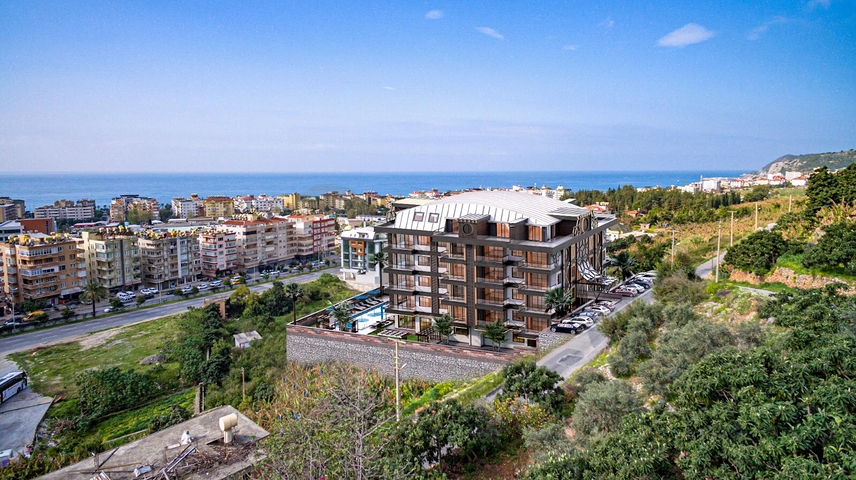 Wohnung in einem neuen Haus, Zentrum von Alanya Kleopatra Beach District
