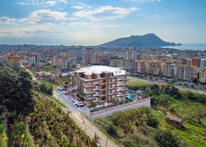 Wohnung in einem neuen Haus, Zentrum von Alanya Kleopatra Beach District