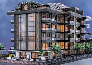 Wohnung in einem neuen Haus, Zentrum von Alanya Kleopatra Beach District