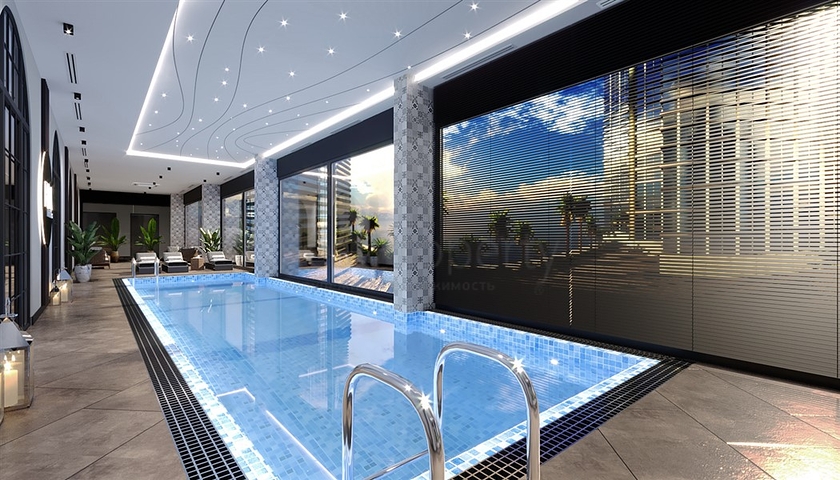 Zweizimmerwohnung in einem neuen Komplex