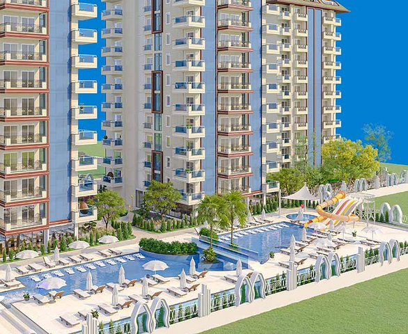 Dreizimmerwohnung im neuen Mahmutlar-Komplex 