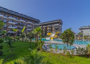 1+1 Wohnung in einem Luxus-Komplex im Stadtteil Oba