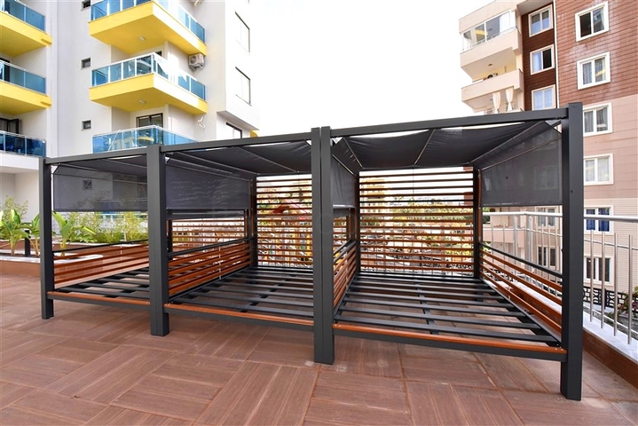 1+1 Wohnung in einem neuen Komplex im Stadtteil Mahmutlar