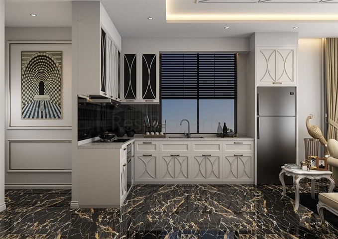 1+1 Wohnung in einem neuen Komplex im Zentrum von Alanya